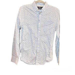 Vineyard Vines slim fit Murray‎ cotton button up shirt sailboats blue size XS